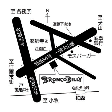 江南扶桑店 周辺MAP