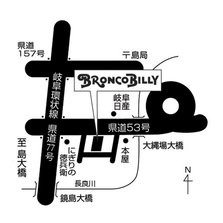 岐阜島店 周辺MAP