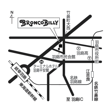 羽島インター北店 周辺MAP