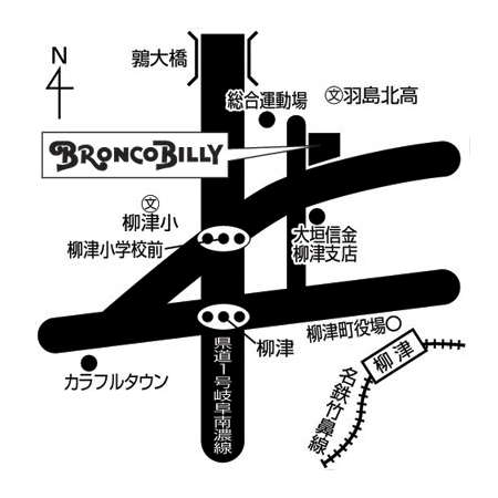 柳津店 周辺MAP