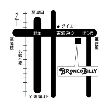 鳴海店 周辺MAP